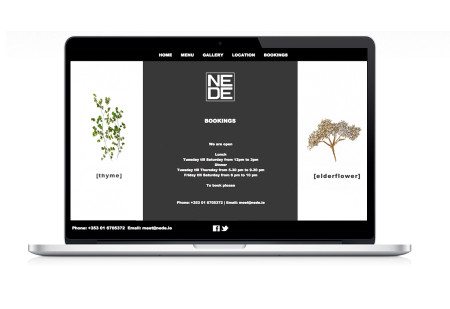 Website Design Nede Restaurant Booking