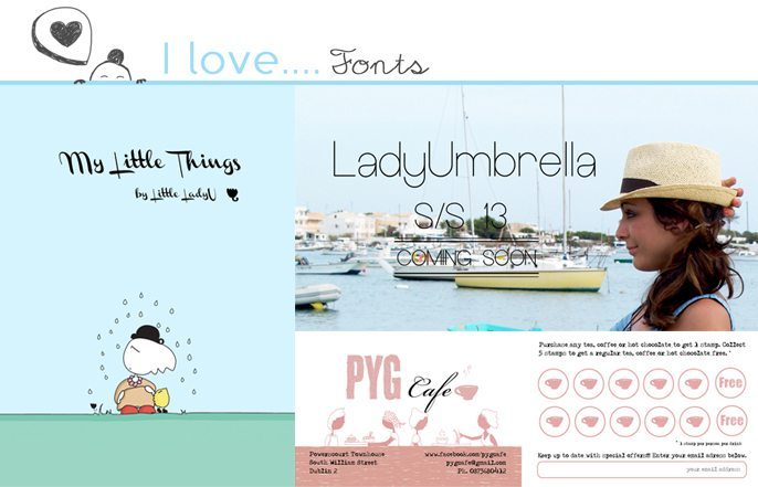 Fonts that I love