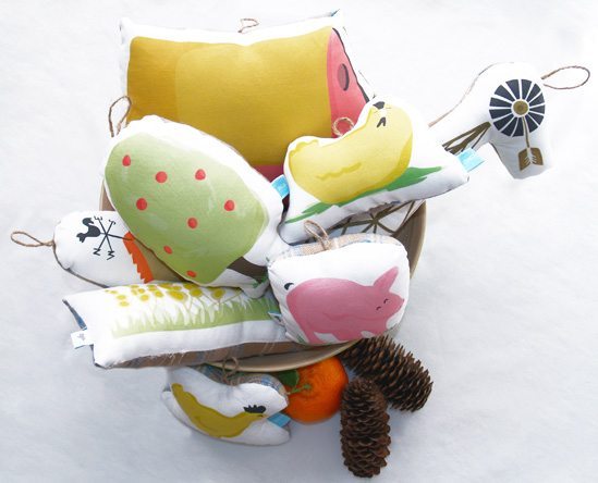 Illustrated Stuffed Cushions Ireland