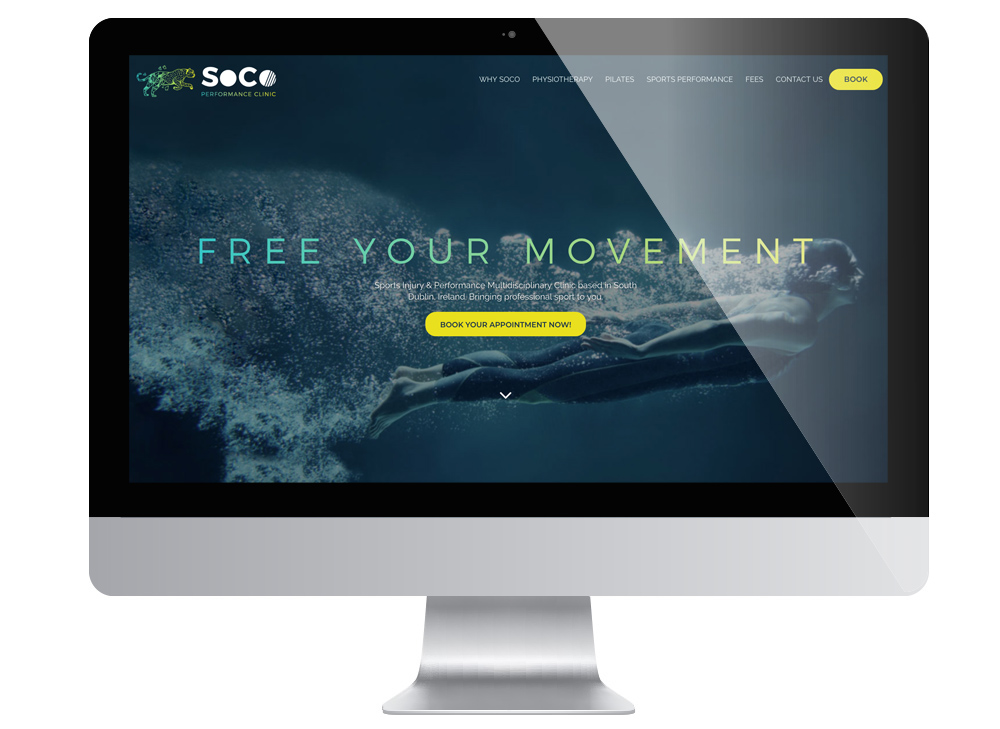 Web Design Physioteraphy Soco Ireland